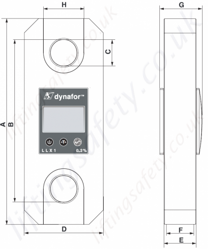 Tractel Llx1 Load Cell Dimensions
