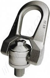 Codipro "SS.DSR" Stainless Steel Double Swivel Lifting Point, Metric or Imperial Threads, Capacities From 100 Kg to 3,500 Kg