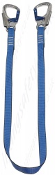 LiftingSafety Restraint Lanyard with Double Action Snap Hooks - Choice of lengths from 1m to 2m