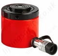 Single Acting Low Height Fail Safe Lock Ring Cylinders, from 50 to 520 tonnes, Stroke Lengths 45 to 51mm
