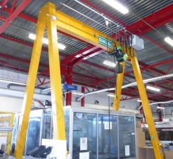 Mobile and Fixed Steel A-frame Gantry Cranes, Capacities from 125kg to 10.0 Tonne