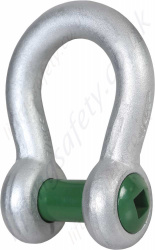 Green Pin G-4169 Square Sunken Hole Bow Shackle, Range from 2 tonne to 17 tonne