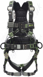 Miller "R7 OFFS" Revolution 2 Point Fall Arrest Harness, Front and Rear Anchorage (front webbing loops) and Work Positioning side D-rings