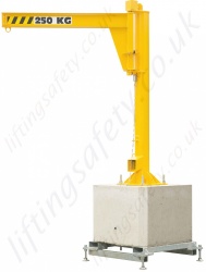 Portable Jib Crane, 'H' section lifting Beam - Range from 125kg to 500kg