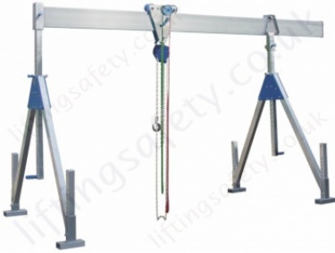 Aluminium Mobile Gantry Systems without Castors (Not Movable Under Load)