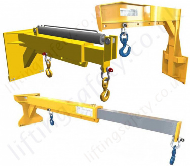 Carriage Mounted Fork Truck Jib Attachments