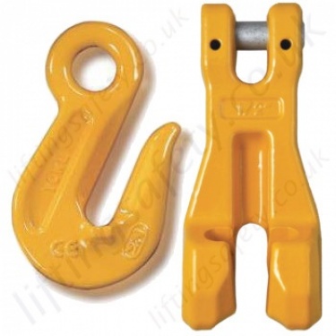 Chain Shortening Clutches & Grab hooks for Grade 8 (80) Chain Slings