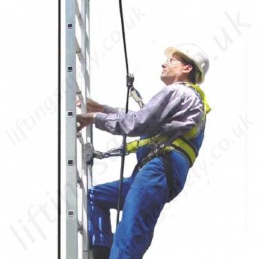 Electric Powered Climbing Assistant for Vertical Ladders