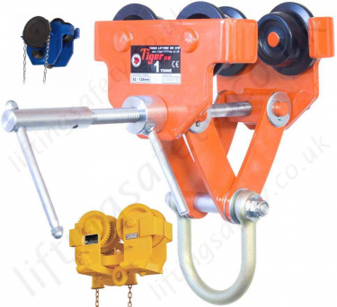 Monorail Lifting Lift Sling Beam Roller Trolley Hoist Hanging Pulley Cable Rope 