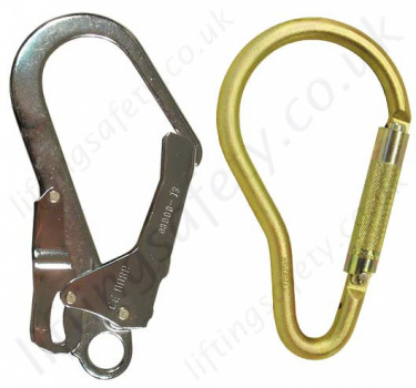25KN Climbing Scaffold Safety Snap Hook Auto Lock Fall Arrest Protection 