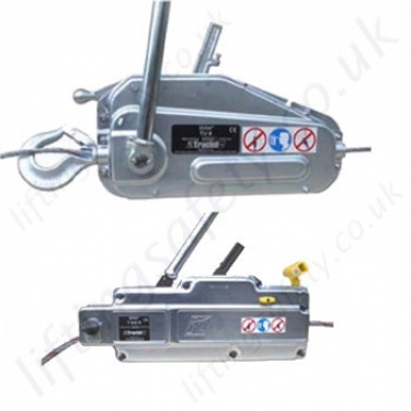 Steel Wire Cable Ratchet Tensioner Puller with Clamp Capacity:3Ton 