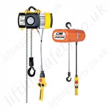 Yale Electric Chain Hoists, from 125kg to 10000kg