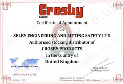 Crosby Authorised Stockist