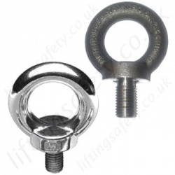 LiftingSafety Metric Collared, DIN and Dynamo Eyebolts - Non-swivel
