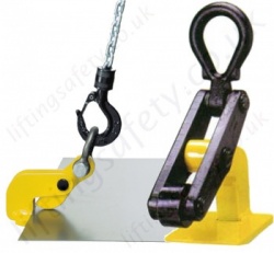 Camlok Horizontal Plate clamps for Lifting Steel Sheets Carried Flat