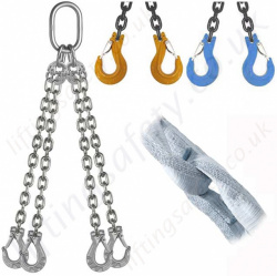 Lifting Chain Slings, Grade 8, 10, 12, Stainless Steel and Dyneema