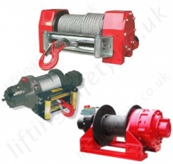 Hydraulic Vehicle Mounted Recovery Wire rope Winch / Hoists for Lifting or Pulling