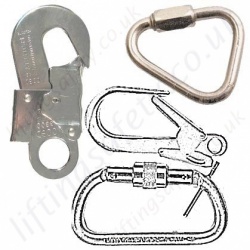 Fall Arrest Karabiners & Connectors for Man-riding, Rescue and Restraint Fall Arrest Karabiners & Connectors for Man-riding, Rescue and Restraint