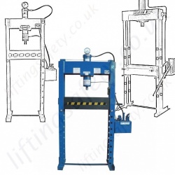 Floor Mounted hydraulic workshop press "Manual, Hand Pump" Operated Floor Mounted hydraulic workshop press "Manual, Hand Pump" Operated