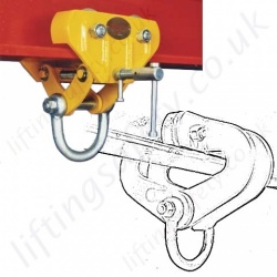 Riley Superclamp Push Travel Beam Trolleys - Monorail (I Beam) Riley Superclamp Push Travel Beam Trolleys - Monorail (I Beam)
