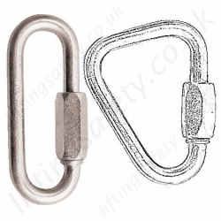 Semi-permanent Connectors / carabiners. Oval & Delta Links Semi-permanent Connectors / carabiners. Oval & Delta Links
