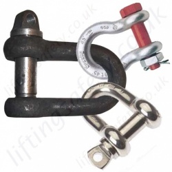 Lifting Shackles - 'D' Shackles & Bow / Omega Shackles Lifting Shackles - 'D' Shackles & Bow / Omega Shackles