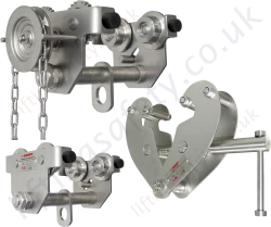 Beam Clamps and Beam Trolleys from Stainless Steel
