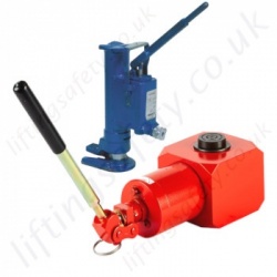 Hydraulic Lifting Jacks - Toe Jacks and Bottle Jacks, Handle operated Hydraulic Lifting Jacks - Toe Jacks and Bottle Jacks, Handle operated
