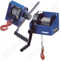 Tractel Hand Winches, Hand Operated Wire Rope Hoists - 150kg to 3000kg