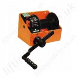 Verlinde Hand Winches, Hand Operated Wire Rope Hoists  - 150kg to 3000kg