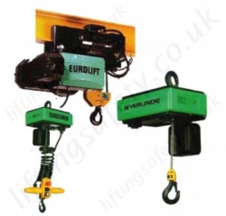Verlinde Electric Chain Hoists up to 10 tonnes