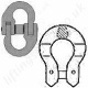 Chain Connectors, Links & Swivels for Grade 8 (80) Chain Slings Chain Connectors, Links & Swivels for Grade 8 (80) Chain Slings
