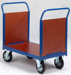 LiftingSafety Double Plywood Ended Trolley, 50kg Capacity, Various Size Options Available