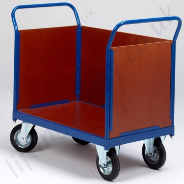 Large Three Sided Plywood Trolley, 500kg Capacity
