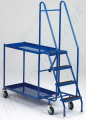 LiftingSafety Four Step Order Picking Trolley with Two Shelves