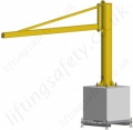 Portable Swing Jib Crane with 'C' profile lifting Beam - Range from 125kg to 500kg
