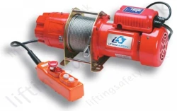 LiftingSafety Wire Rope Hoist, 1Ph 110v/240v or 415v 3ph Certified for Lifting - Range from 250kg to 500kg