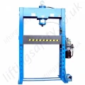 Excellent range from 40 tonnes to 100 tonnes- with added height in the air gap to accomodate larger workpieces