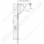 500kg vertical split pole davit