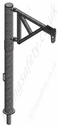 Portable Light Weight, Vertical Pole Style Davit Arm With Many Options Built To Customers Specification - Range to 1000kg