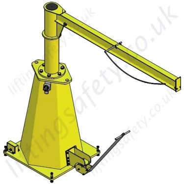 Vetter Portable Pillar Jib Crane with Max Reach 5000mm