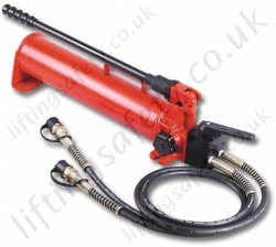 LiftingSafety 700 Bar. 1 or 2 Stage Options. Hydraulic Hand Pumps - Reservoir Range from 350cc to 500cc (13 Options)