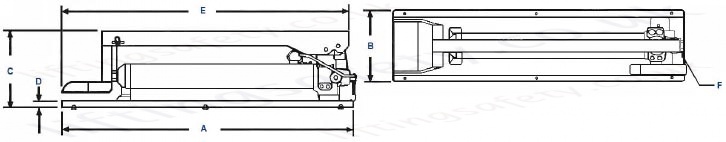 Technical Diagram for Foot pumps