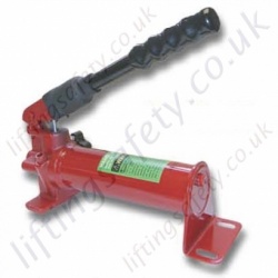 LiftingSafety Heavy Duty 700 Bar Hydraulic Hand Pump. 1 or 2 Stage Options. Reservoir volume 350cc to 700cc (6 Options)