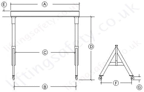 a frame fixed gantry drawing