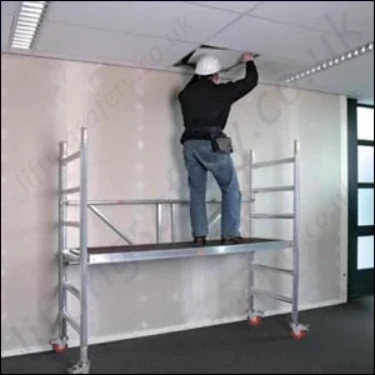 Adjustable Lightweight, Portable, Folding Scaffold Tower - Platform Height 1.8m, 3.80m or 5.8m (3 options)