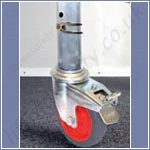 folding scaffold tower lockable wheel