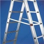 ladder safety braces to control opening