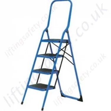 Non Slip High Back Folding Steps