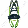 Miller MA58 Duraflex 2 Point, Fall Arrest Harness with 1 x rear 'D' Ring and 2 x Front chest D' Rings and Work Positioning Belt